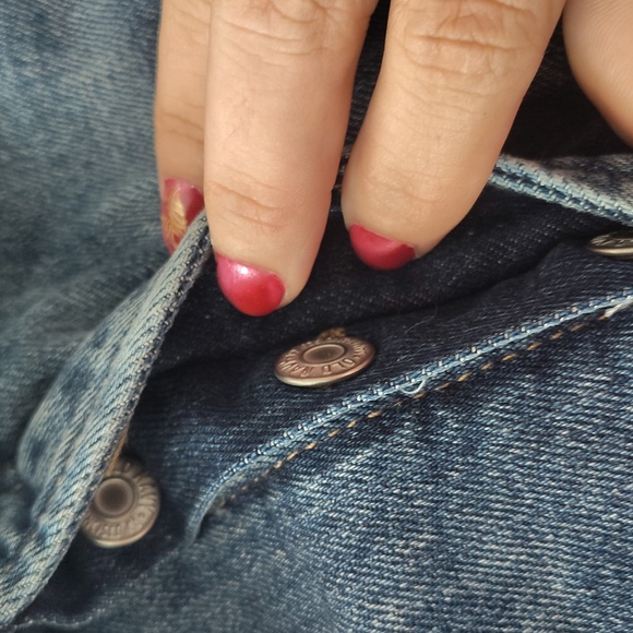 NWT Old Navy higher High Rise Sky-Hi Distressed A Line Shorts In Blue Size 26W - Picture 6 of 6